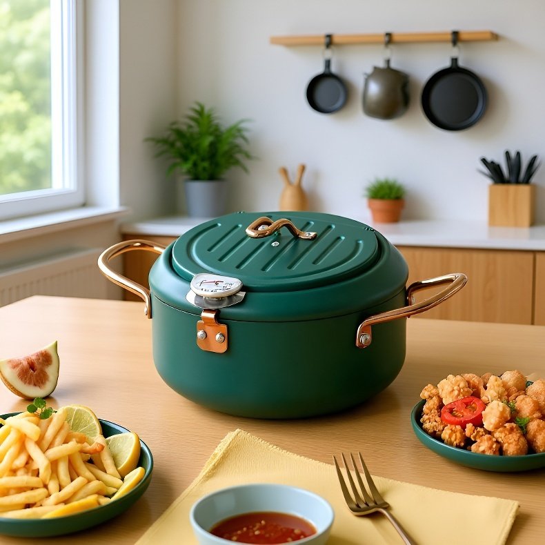 Japanischer Luxus-Fritteuse mit Temperaturkontrolle