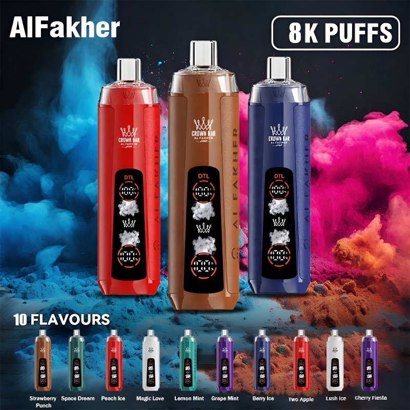 Al Fakher 8K CRYSTAL DUAL Einweg-E-Zigarette