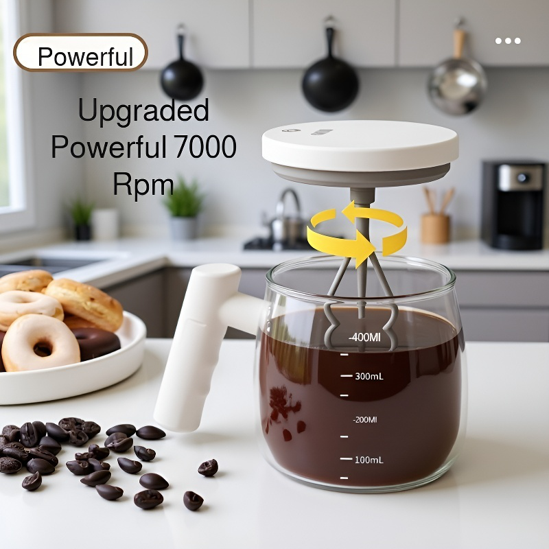 Electric Self-Stirring Portable Coffee Cup