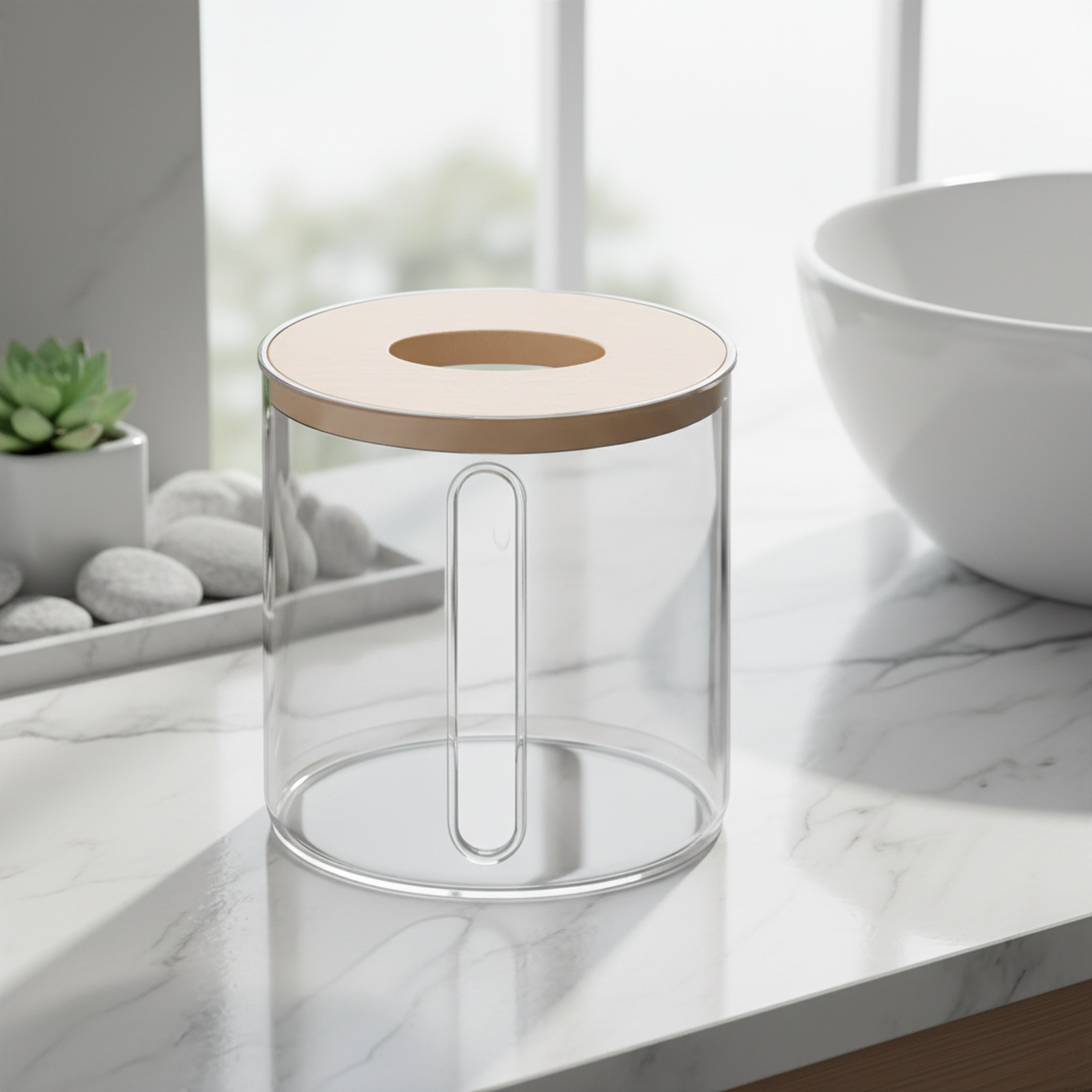 Household Tissue Box, Nordic Design, Suitable for Bathroom and Dining Room