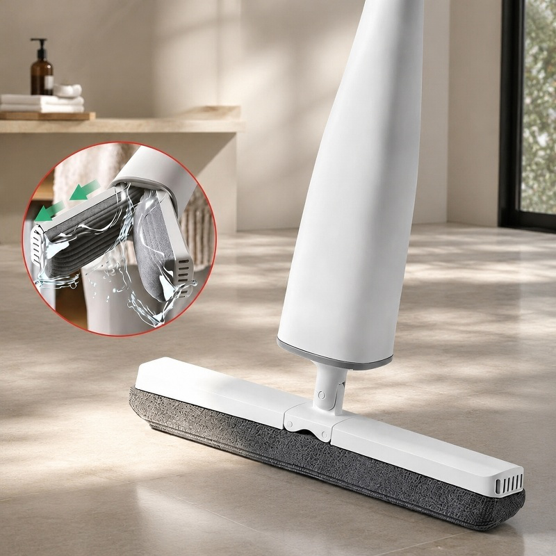 High-absorption cotton mop head for quick floor cleaning