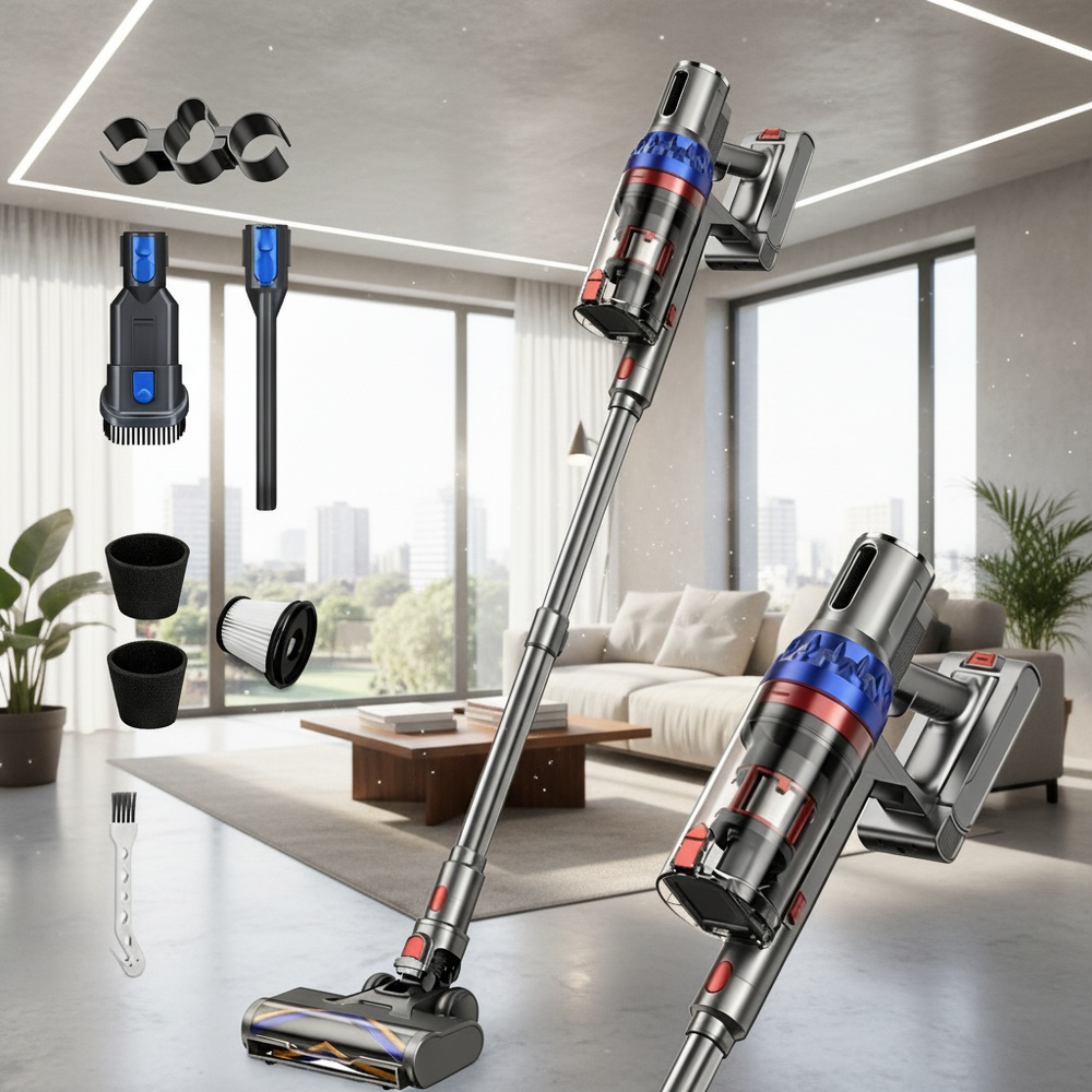 Cyclone Bagless Vacuum Cleaner, Handheld Upright Self-cleaning Design