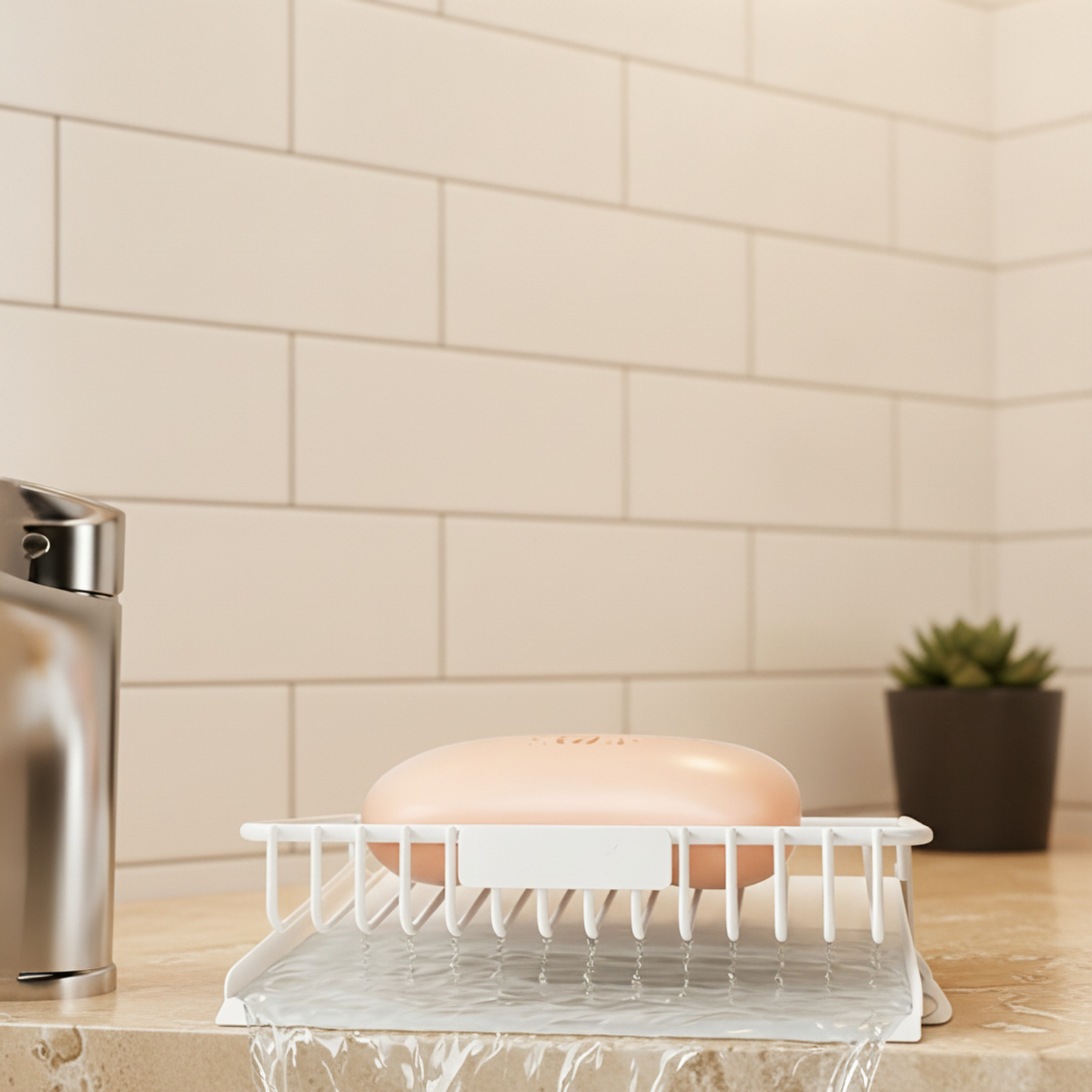 Multifunctional Kitchen Dish Drainer Rack with Bowl, Chopsticks, and Knife Storage