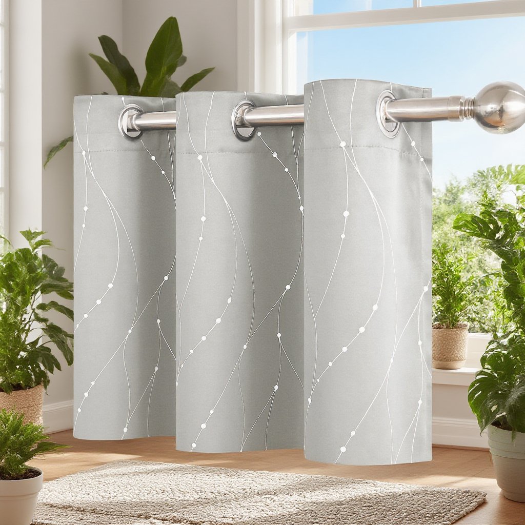 침실용 고정밀 블랙아웃 커튼