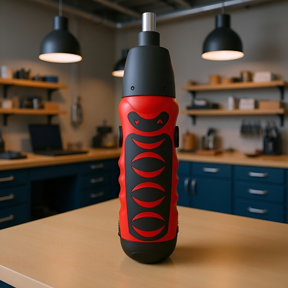 6V-os elemes mini fúró, elektromos csavarhúzó, egyenes szárú szerelőszerszám bútorhoz