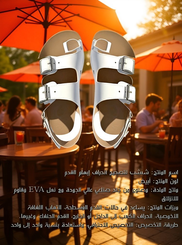 تفاصيل شبشب تصحيح إبهام القدم الحاصل على براءة اختراع ألمانية