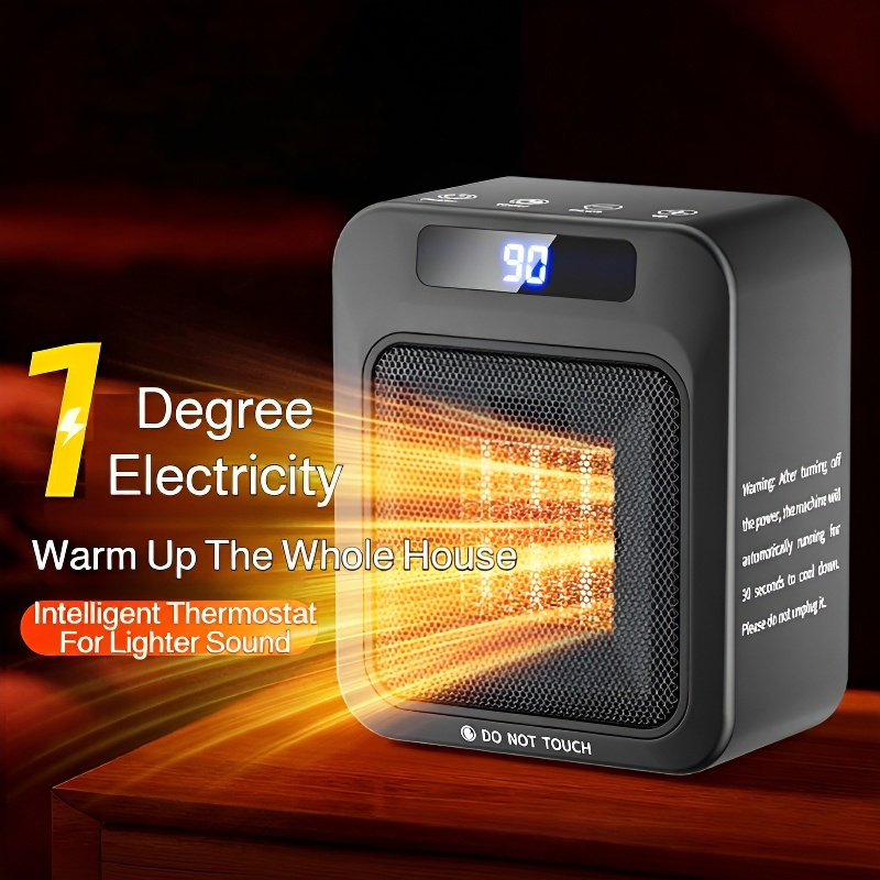 Small wall ceramic whole house heater mini intelligent remote control