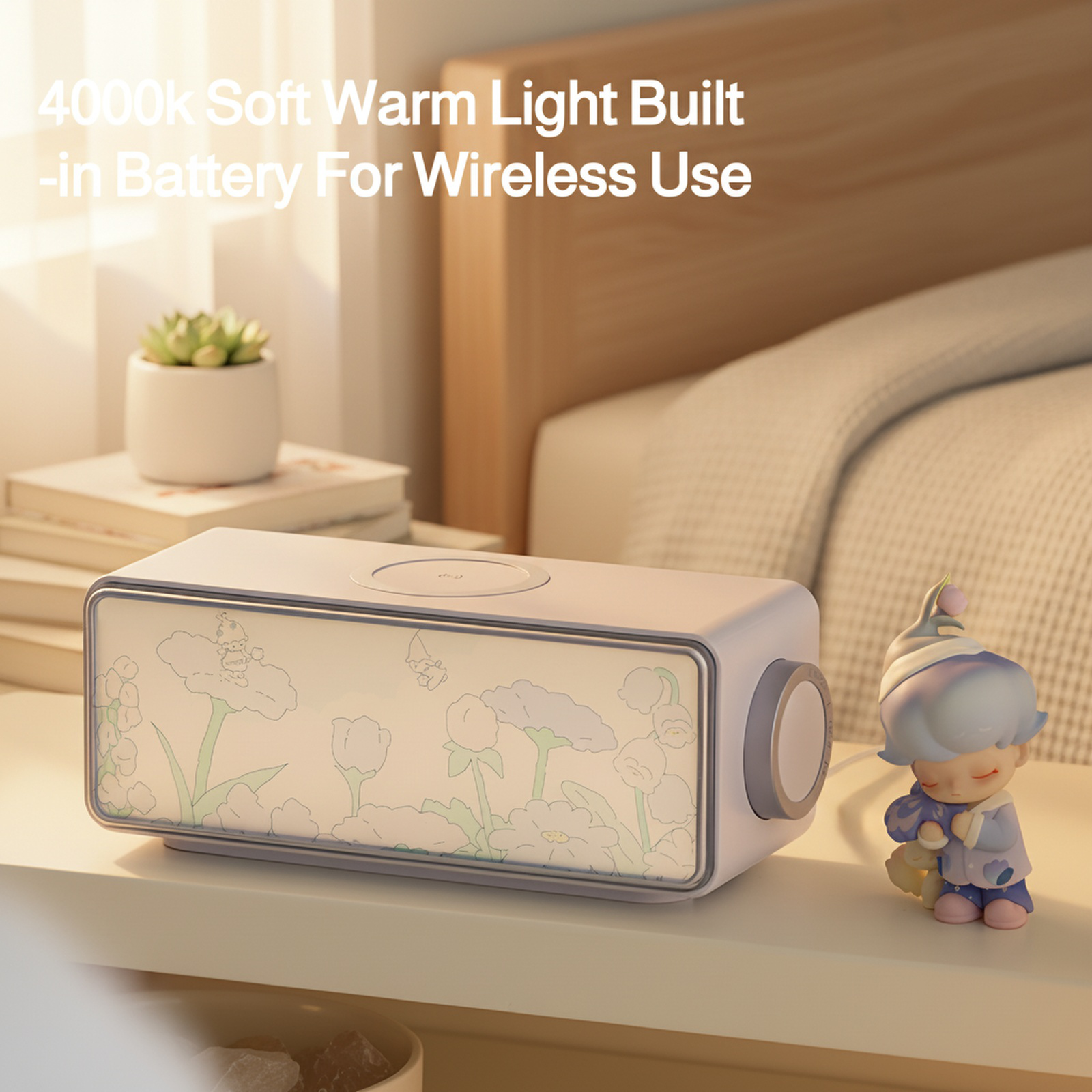 Painting Ambient Night Light Bluetooth Speaker