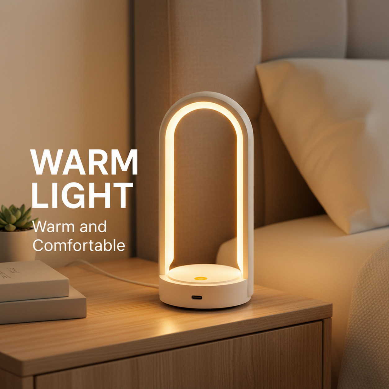 Multifunctional lamp holding a smartphone