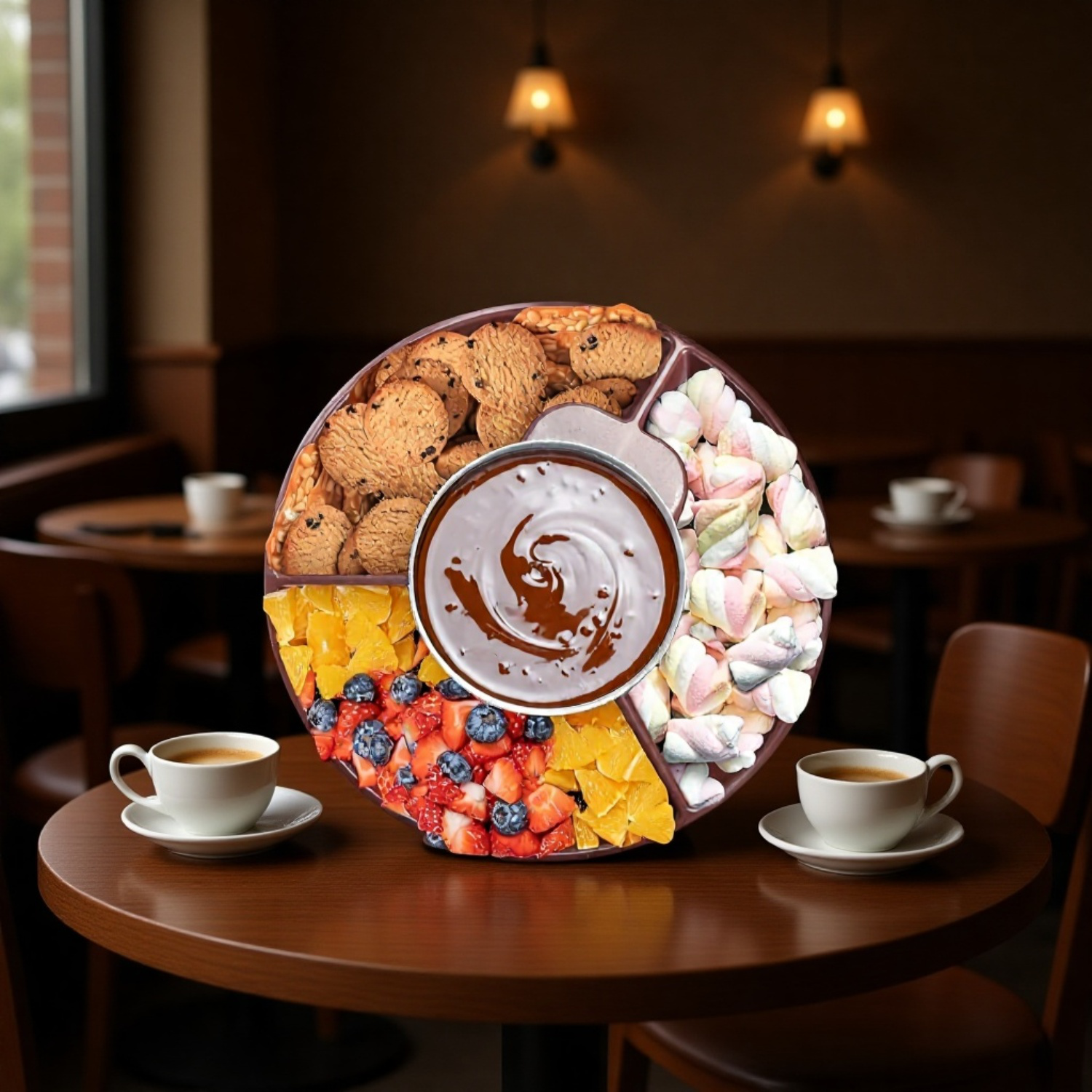 電気チョコレートチーズフォンデュ鍋 保温チョコレート溶解ポット