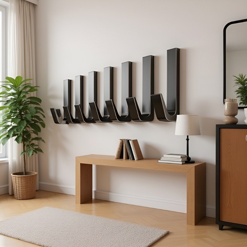 강력 접착 벽걸이 수납 고리 (무타공)