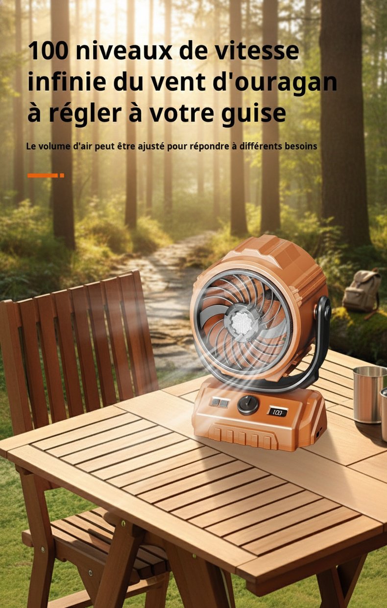 Design moderne du ventilateur JMY avec LED