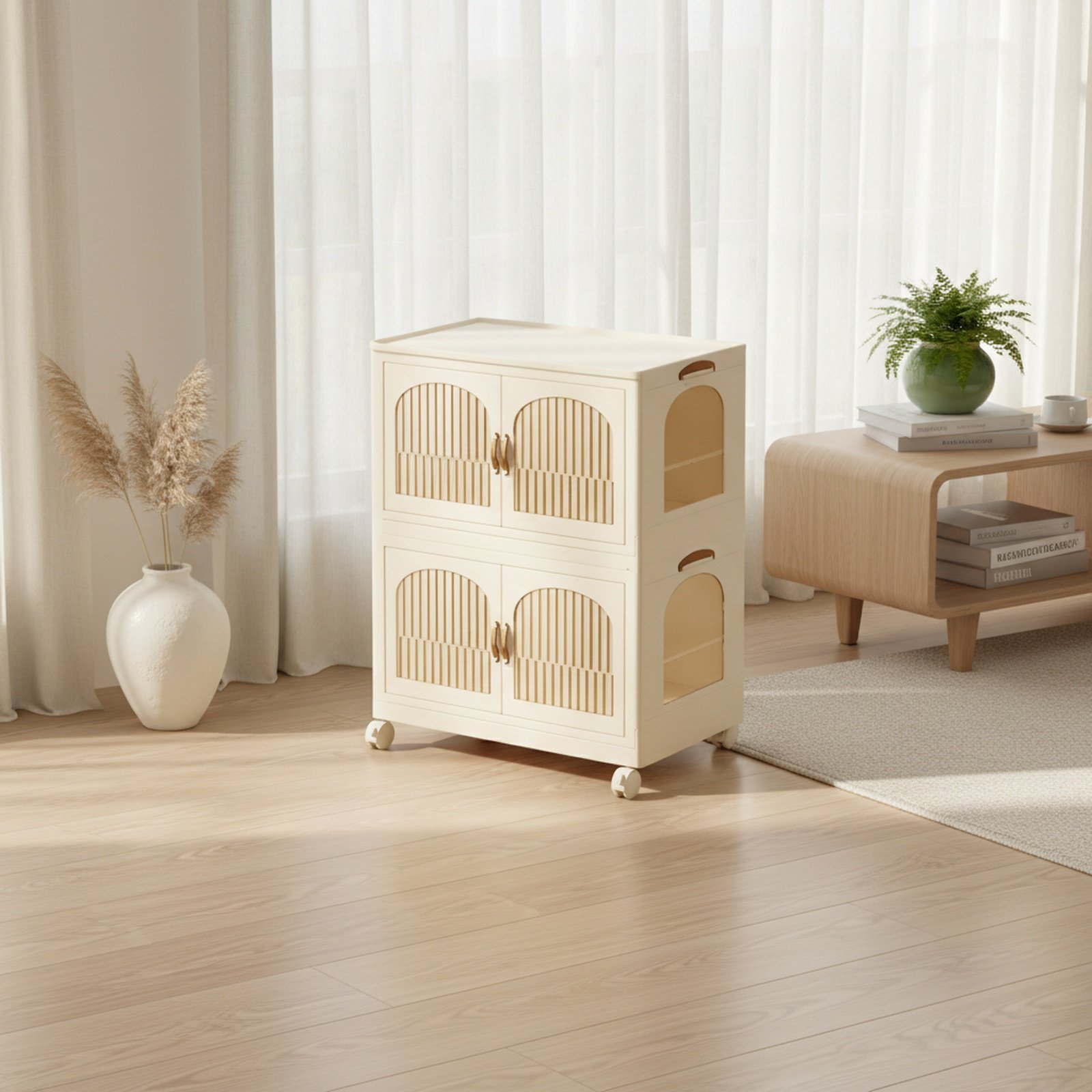 Meuble de rangement pliable pratique et polyvalent