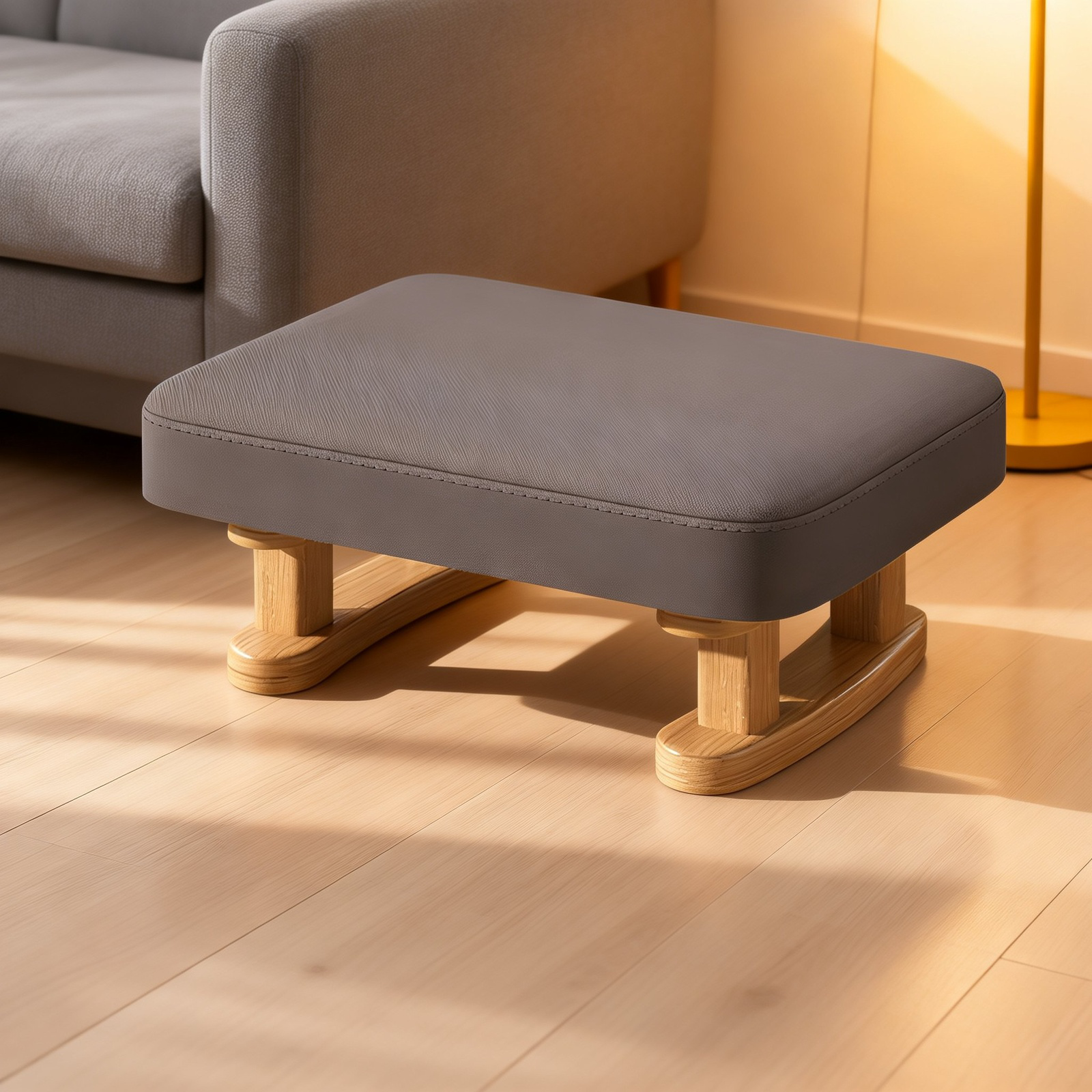 Japanischer Stil Sofa Weich gepolsterter Hocker für Zuhause, Flur niedriger Hocker