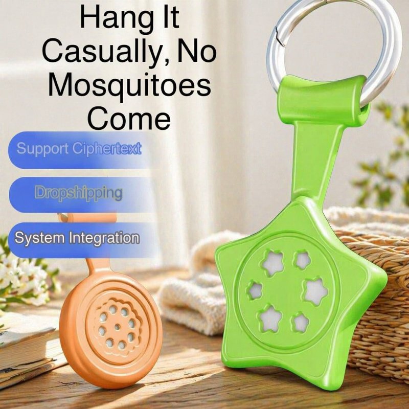 Summer indoor and outdoor mosquito repellent charm, lemongrass essential oil pendant, stroller carry