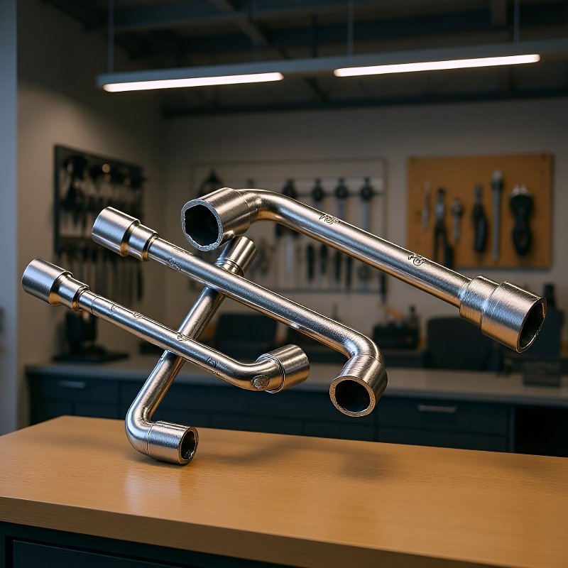 8-19mm L字型レンチ 工業用六角パイプレンチ 両頭機械修理工具 六角レンチ