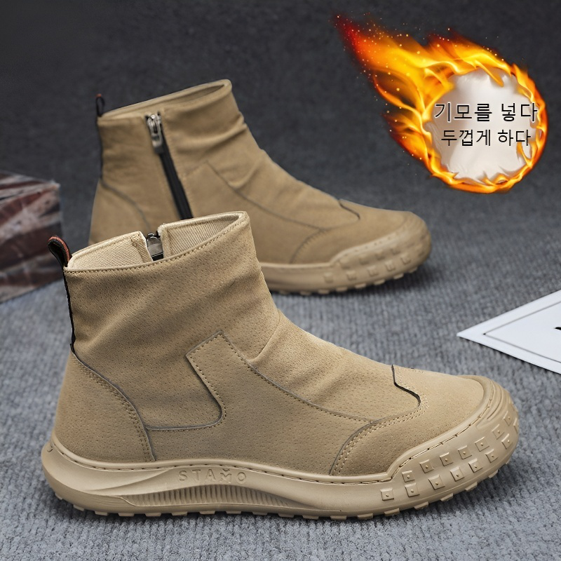 남성 캐주얼 워커 털부츠 도톰 워커 가을 겨울 남성화 워커