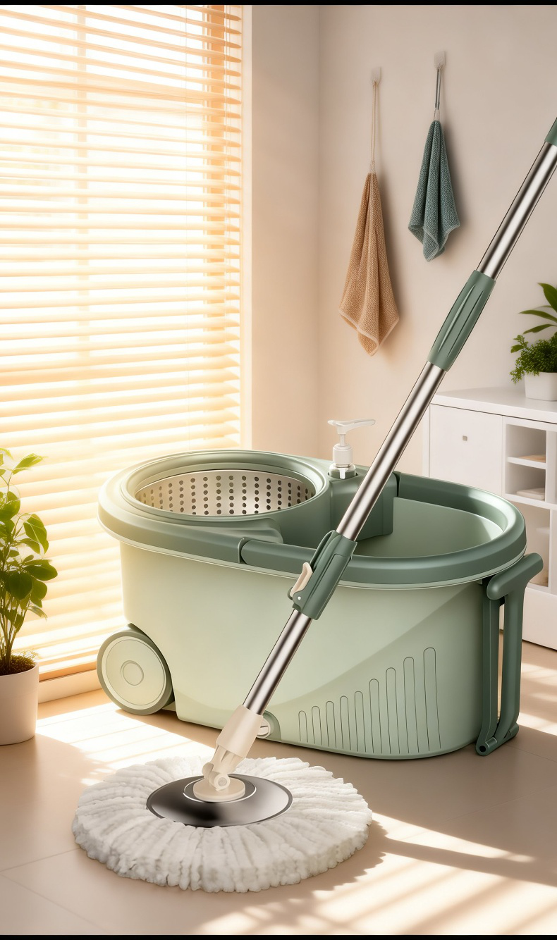 Carro multifuncional de fregona doméstica resistente a la corrosión