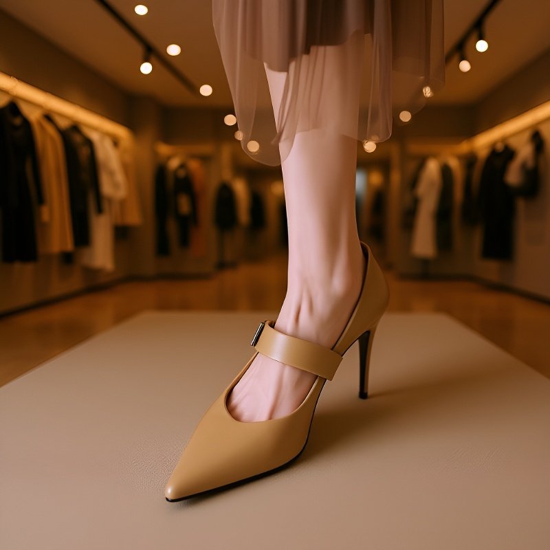 오피스룩에 어울리는 메리 제인 하이힐 스타일링