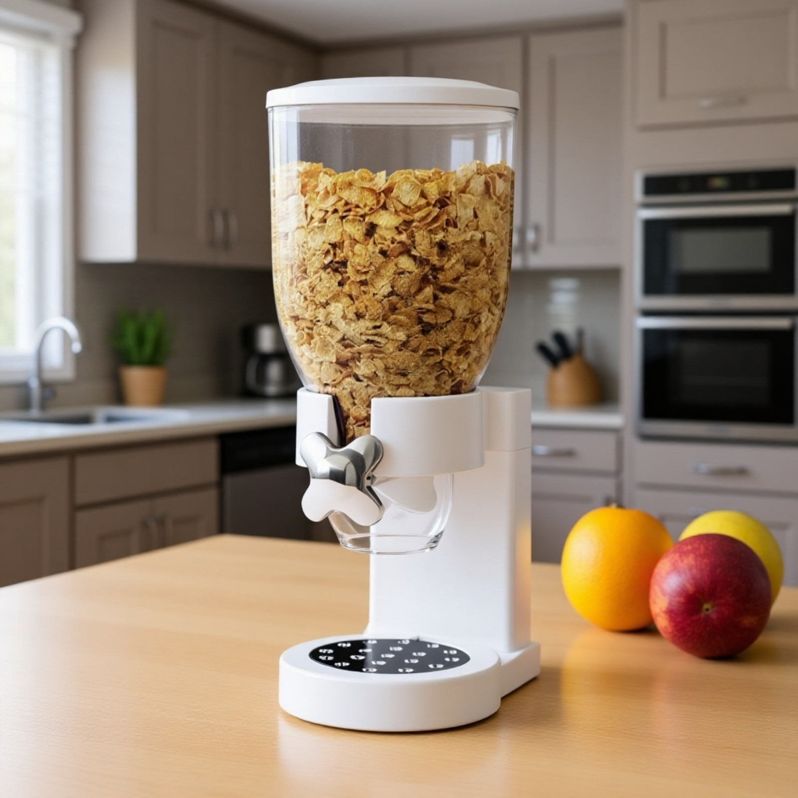 ダブルヘッド縦型プラスチックシリアルディスペンサー 穀物分配器 食品容器