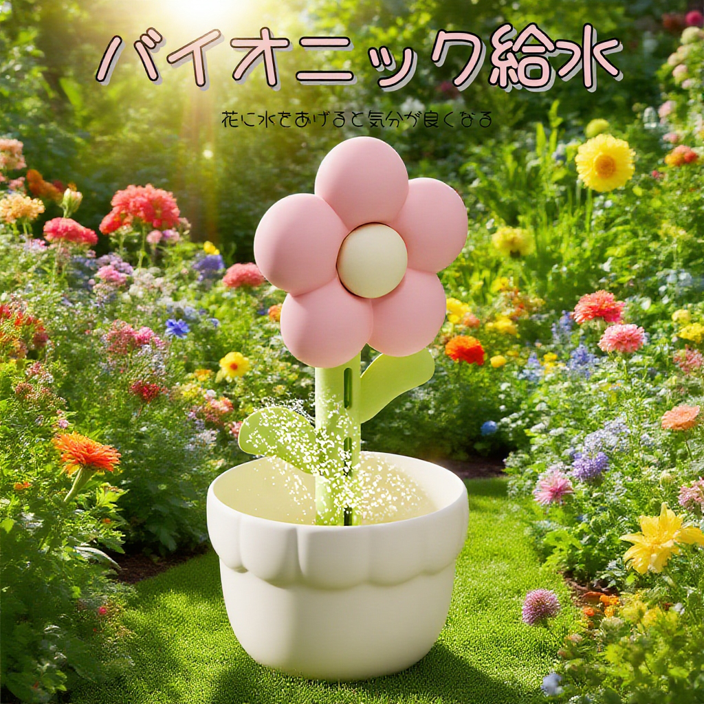 家庭用フラワー型加湿器 USBデスクトップ 小型 静音 寝室 妊婦向け 大容量霧式