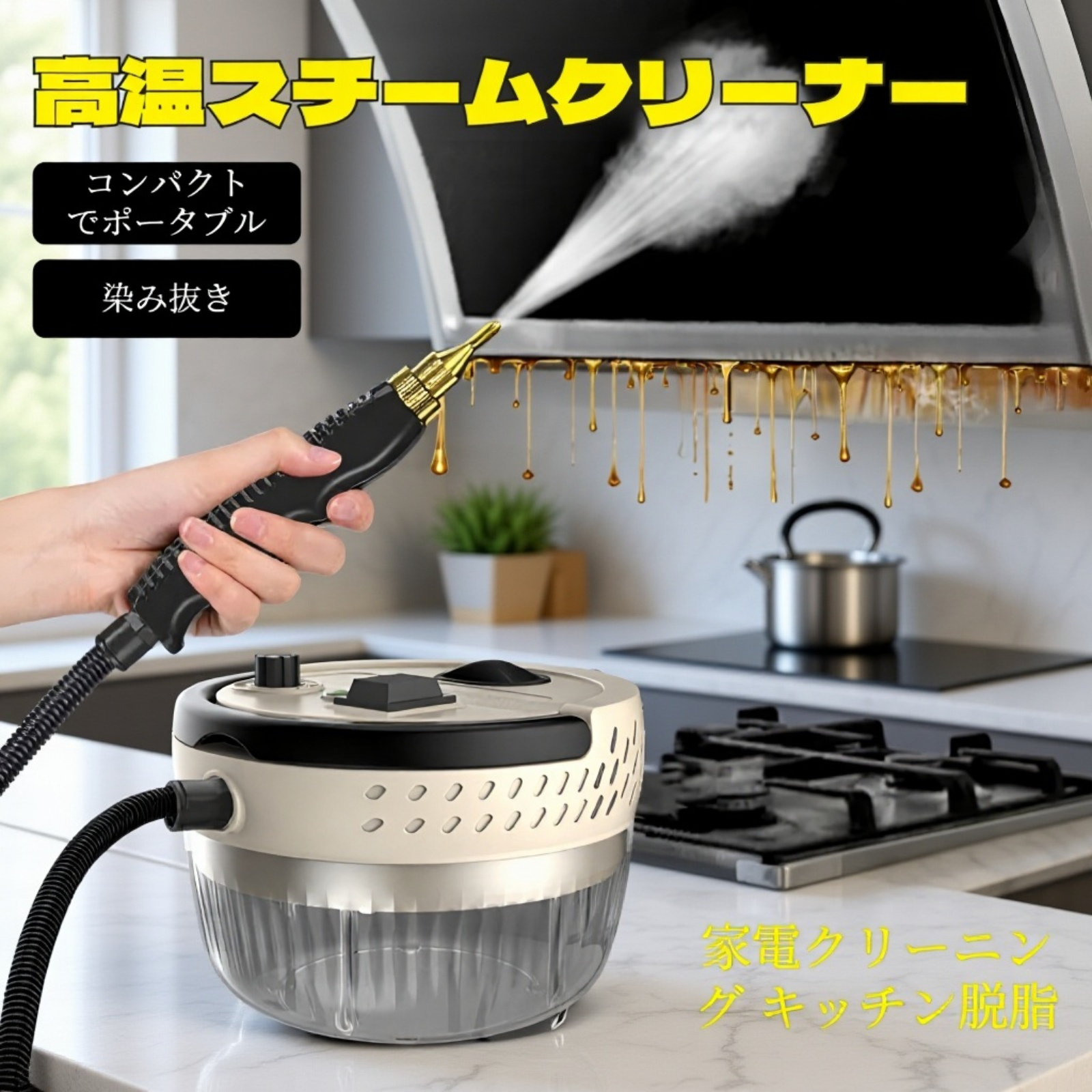 家庭用スチーム高圧クリーナー