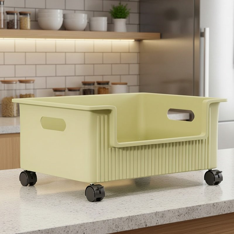 Bathroom cabinet under the shelf toilet sink movable laundry detergent rack balcony washing machine 
