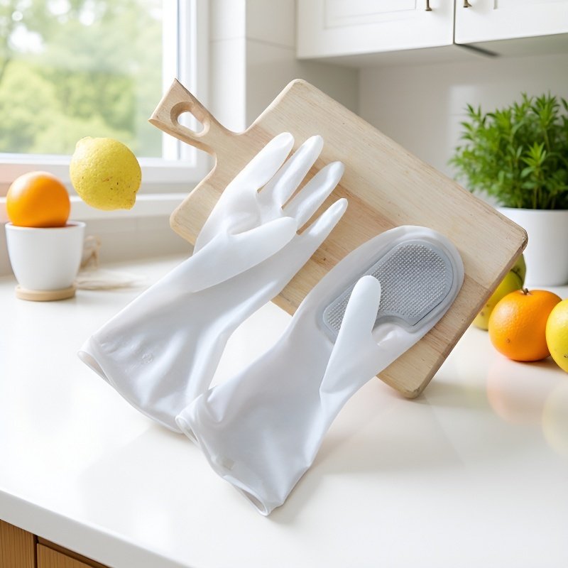 多機能家事手袋 汚れ防止清掃手袋 ラテックス手袋 洗濯・掃除セット キッチン多機能清掃手袋