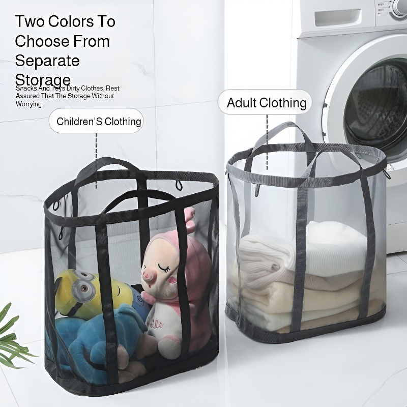 Foldable Large Capacity Laundry Basket for Bathroom 