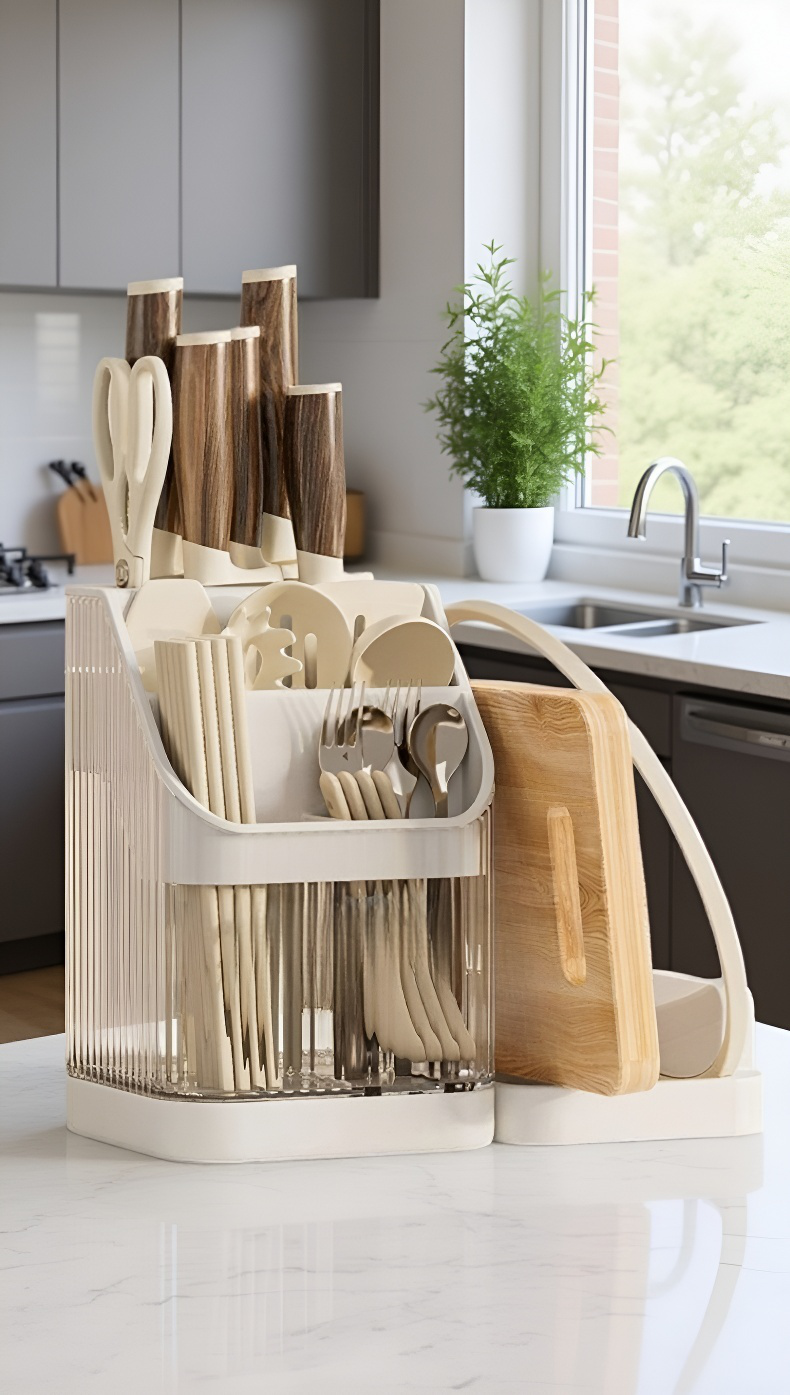 쉽게 청소할 수 있는 보관대 구조