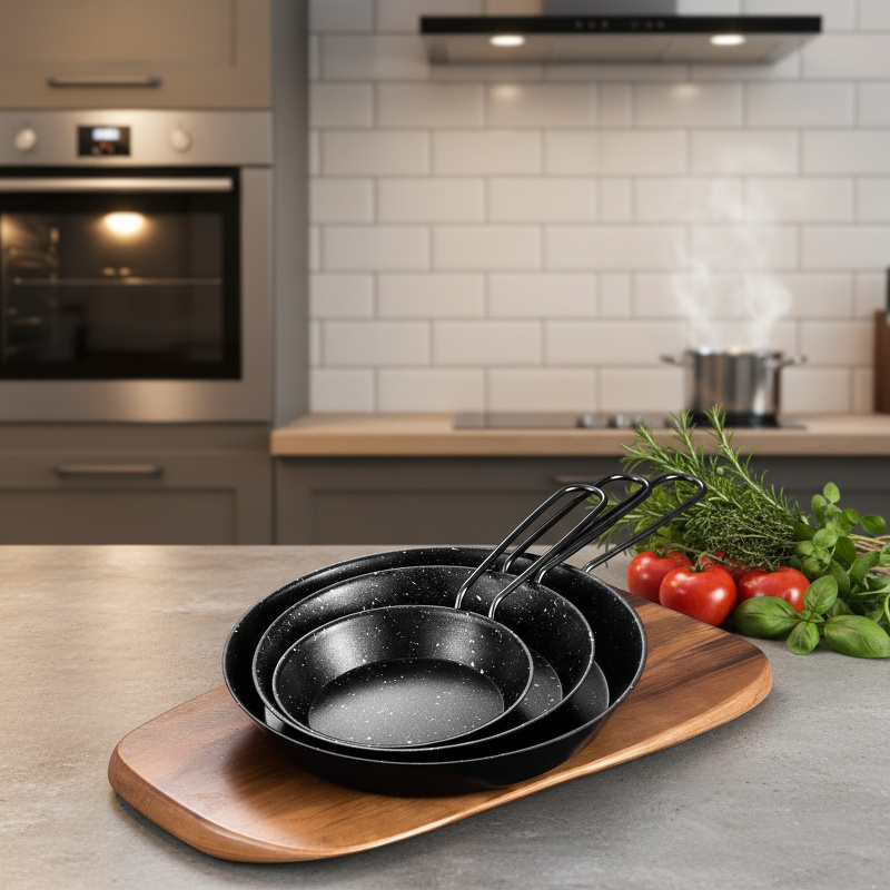 Portable Foldable Outdoor Nonstick Stainless Steel Pan