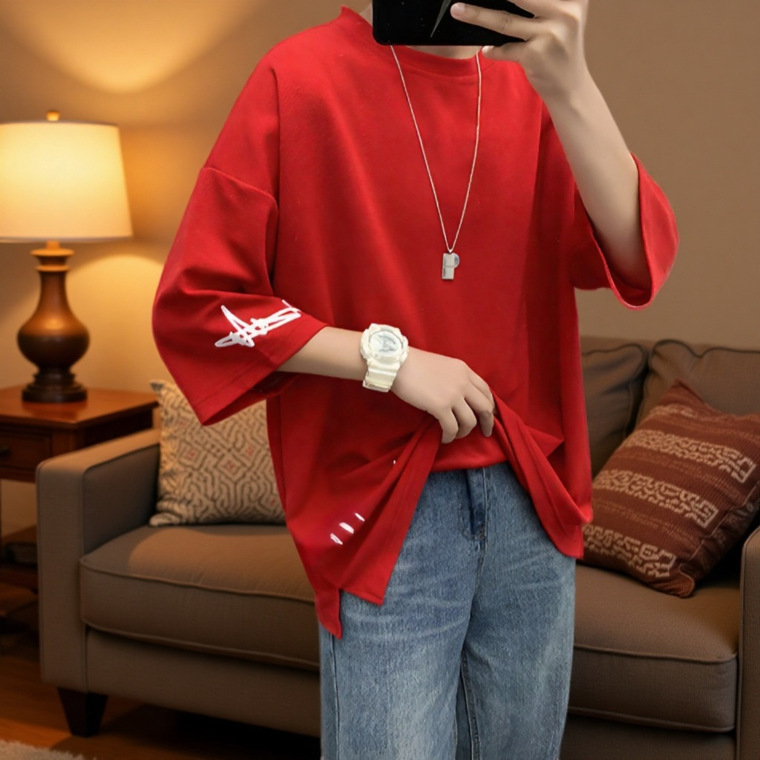 2020年夏新作メンズ半袖Tシャツトップス、ユースメンズ服、トレンディなゆったりフィットアンダーシャツ、卸売