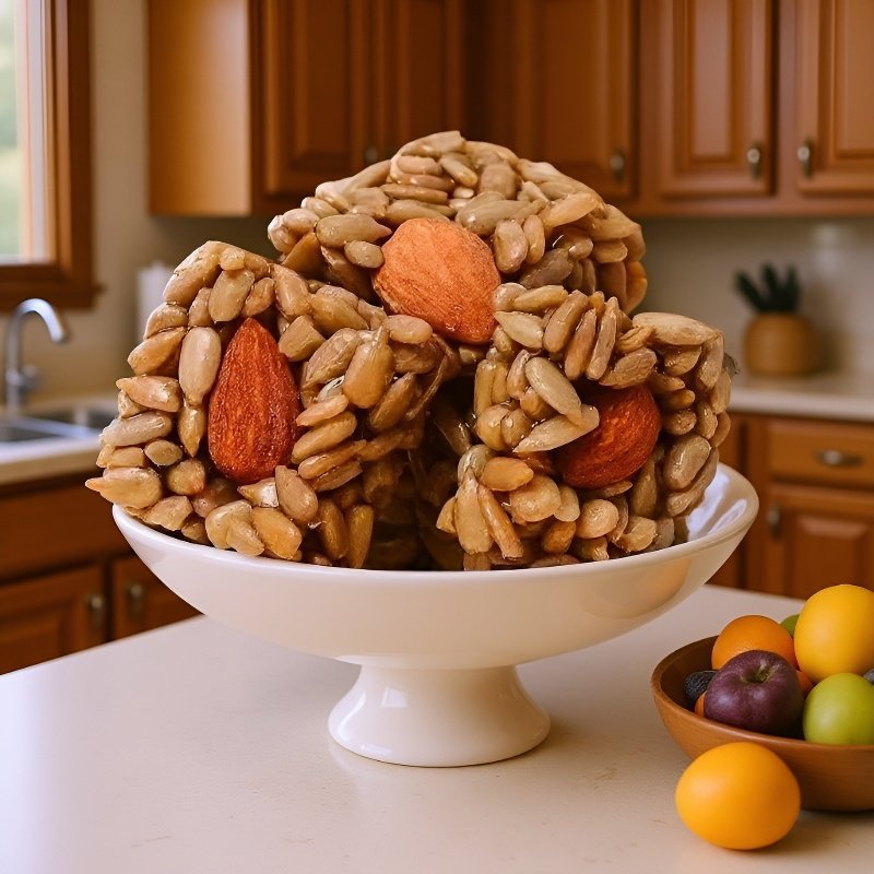 アーモンドとパパイヤの種のクリスプ