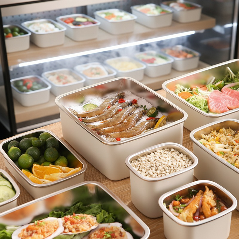 Foodgrade Crisper Box Specialized Storage Set Sealed Box Refrigerator Freezer Spray Paint Organizer