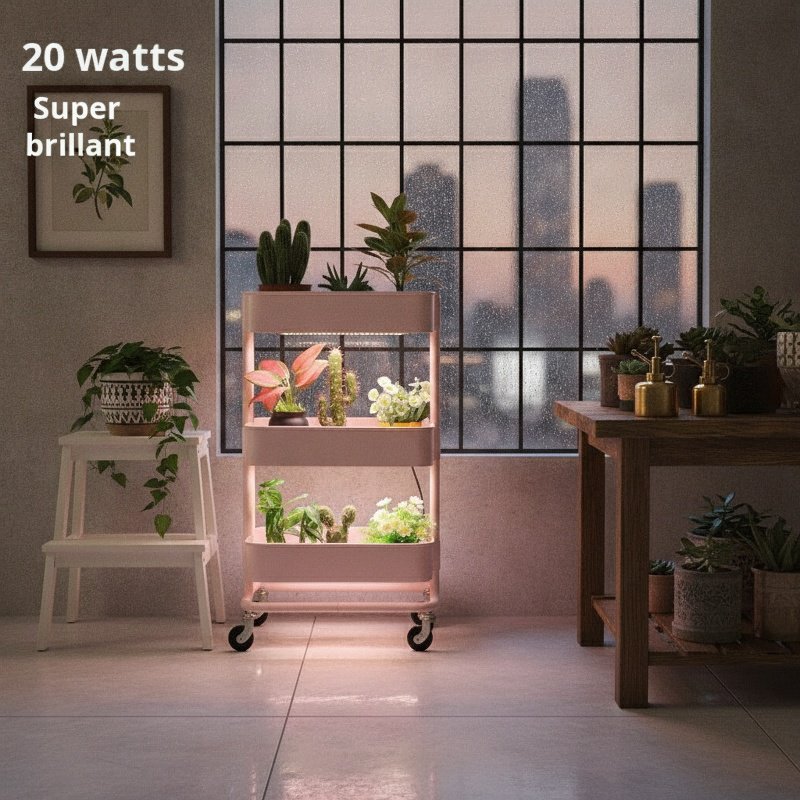 Panneau lumineux LED quantique pour plantes d'intérieur, spectre complet, éclairage de remplissage p