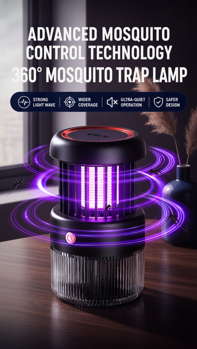 Silent Physical Mosquito Killer device front view