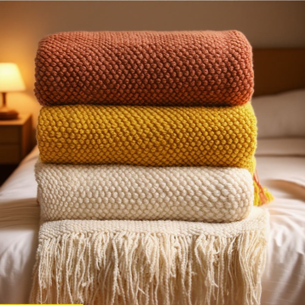 オフィスの昼寝毛布