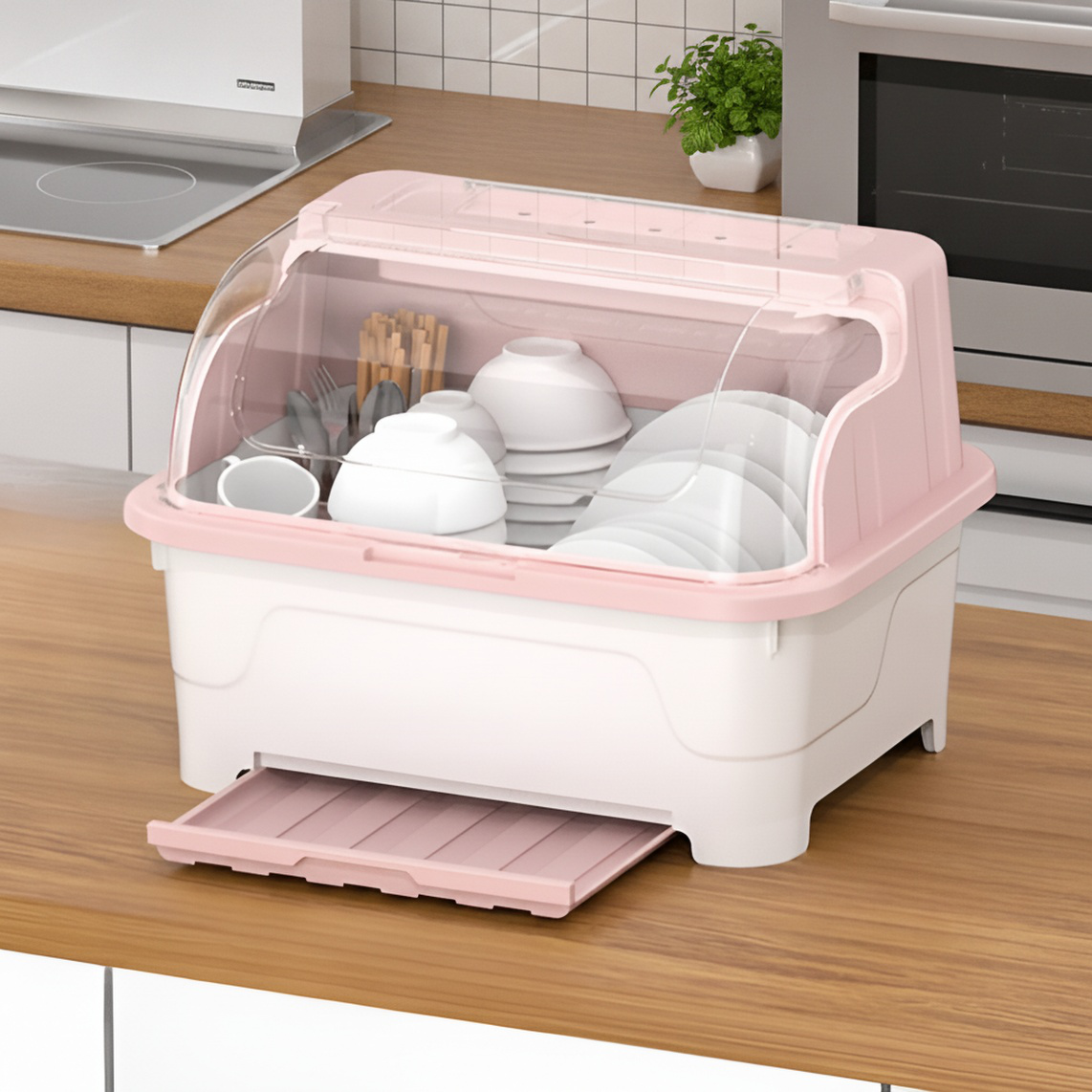 Protection des ustensiles de cuisine avec boîte à couvercle