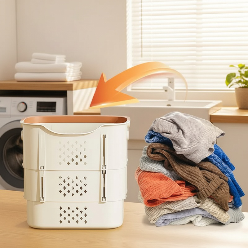Multilayer largecapacity clothing storage basket