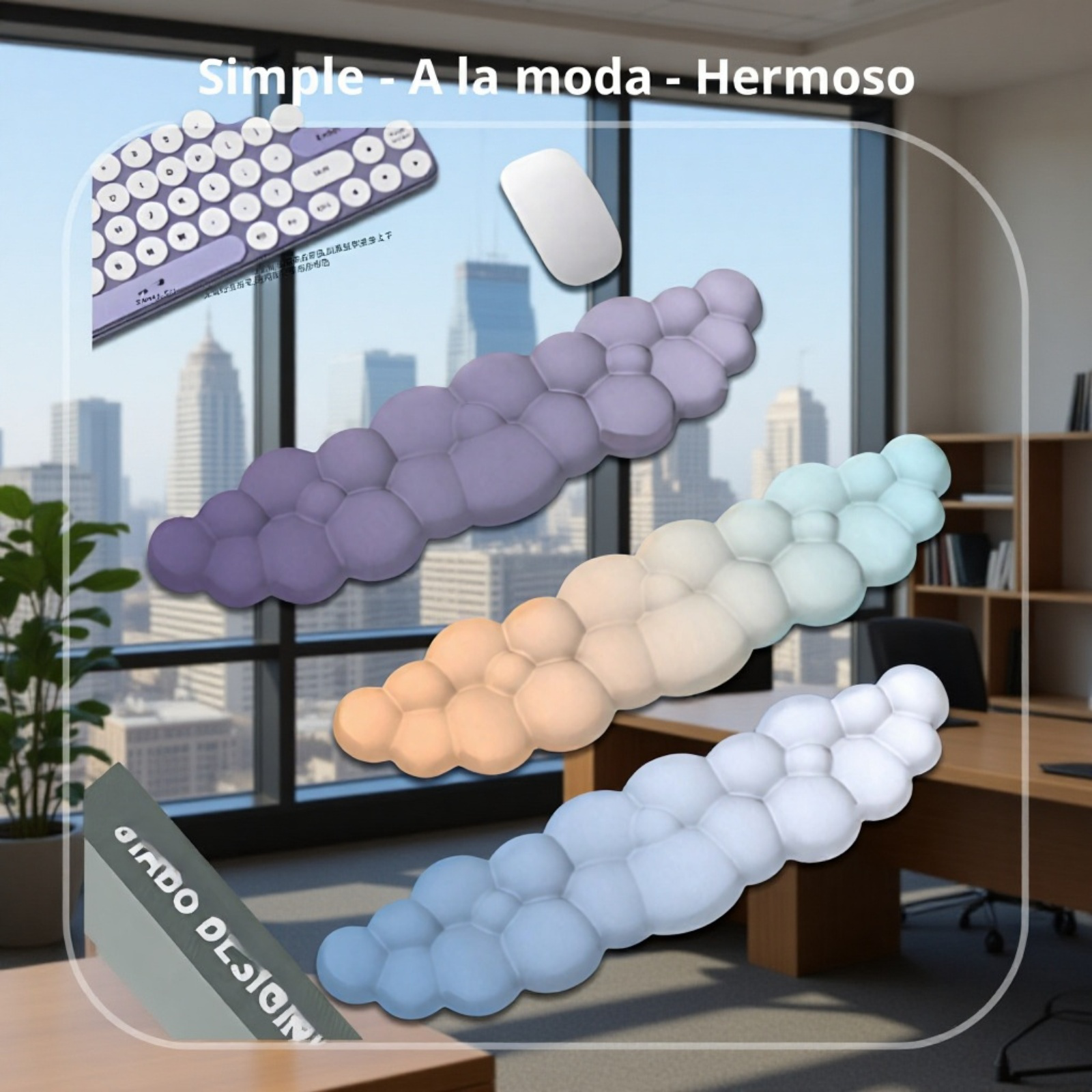 Alfombrilla de muñeca en varios colores disponibles