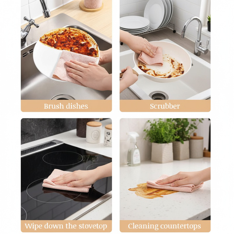 Loofah Plant Fiber Dishcloths Easy to Clean