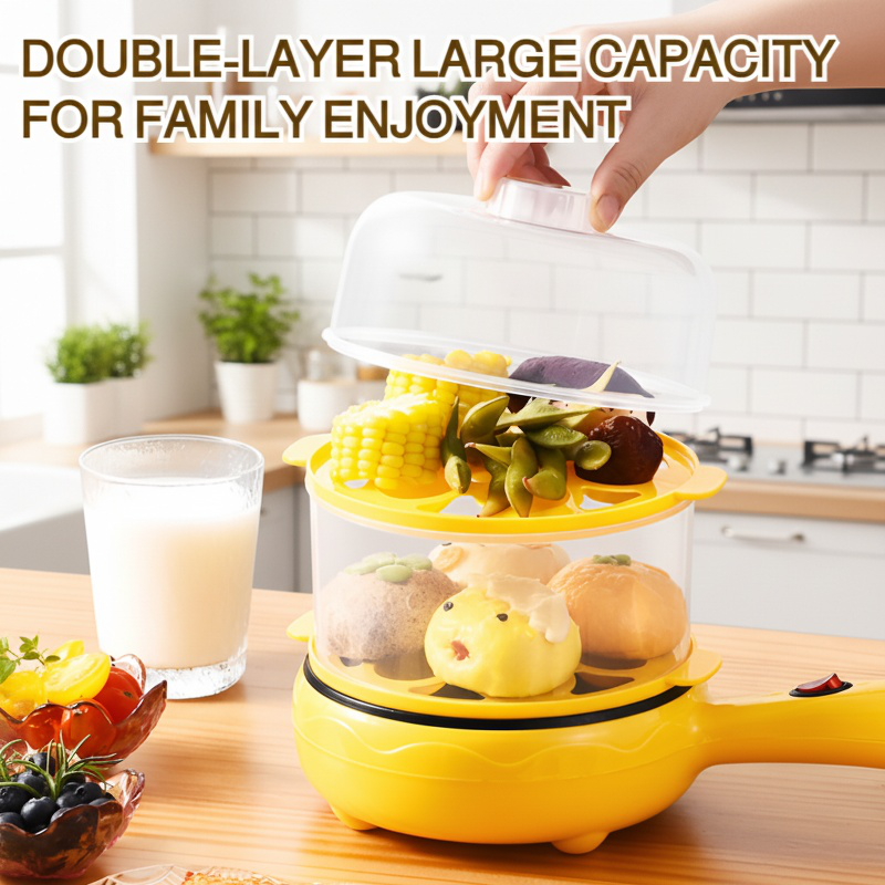 Multi-functional Mini Electric Cooker for Boiling and Frying Eggs