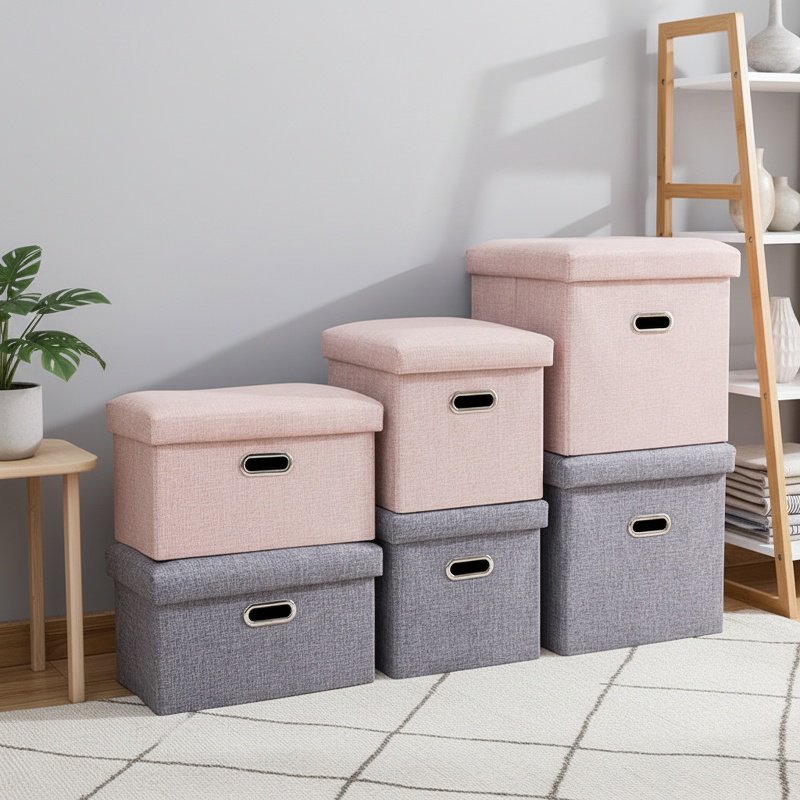 Silla plegable multifuncional con almacenamiento para botas