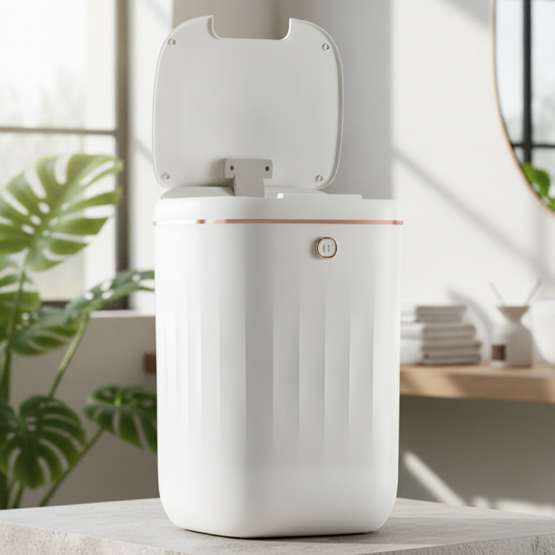 Papelera moderna con apertura por sensor