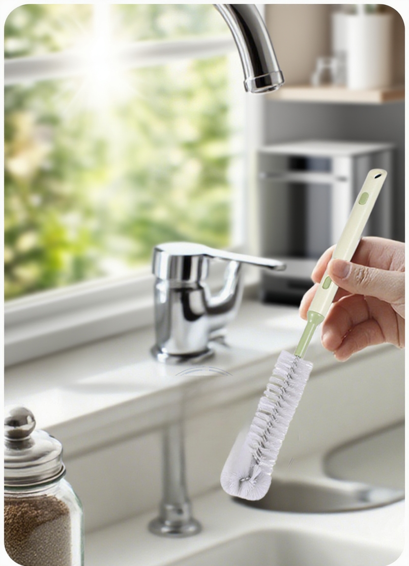 다기능 휴대용 신축 청소 브러쉬 전체 모습