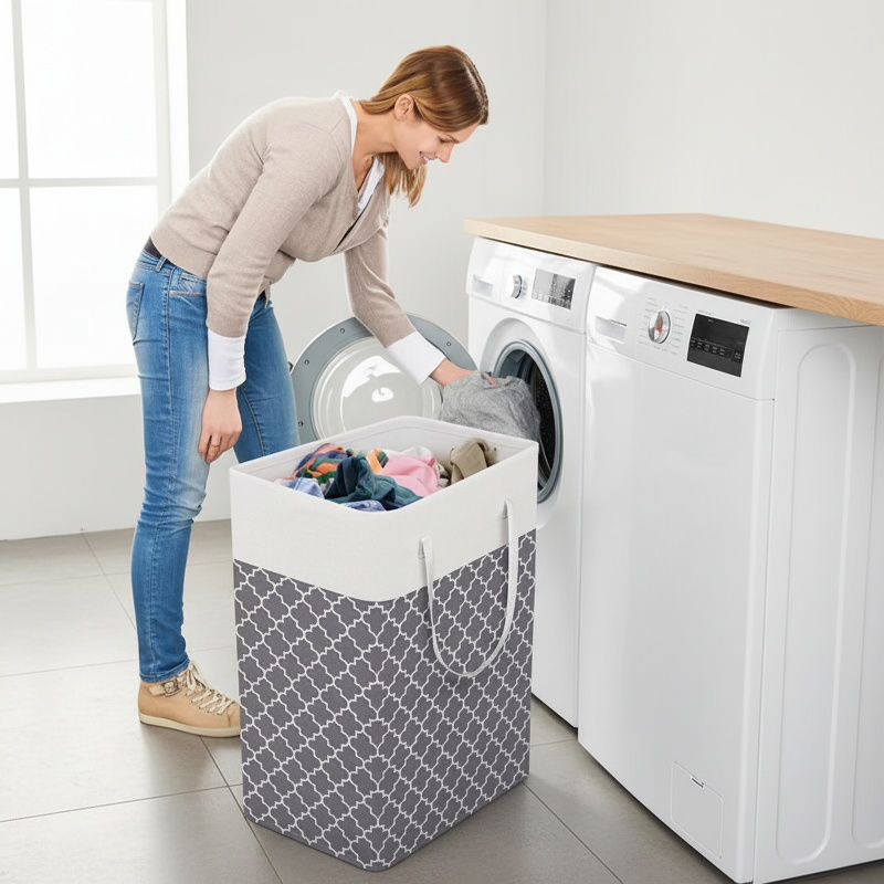 Large capacity laundry basket