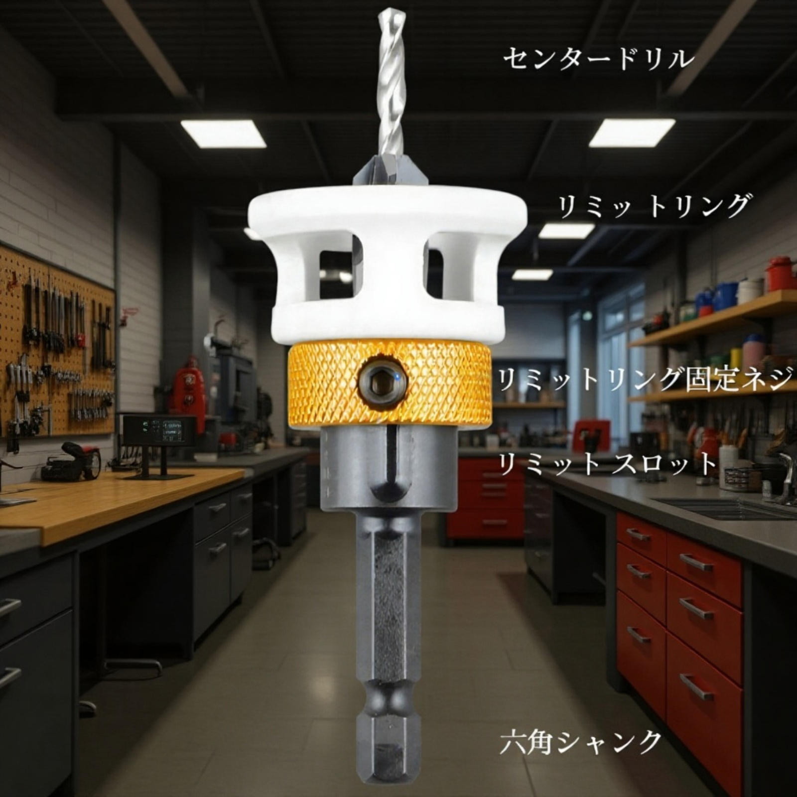 高精度な穴あけ作業に最適な木工ドリルビット