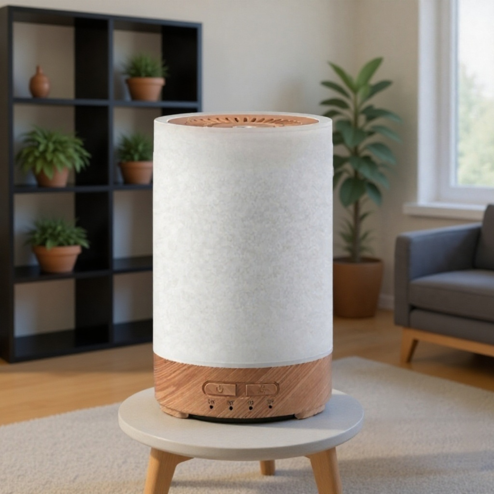 가정용 미니 가습기 무음침실 가습기 컬러 우드 Usb 디퓨저 가습기