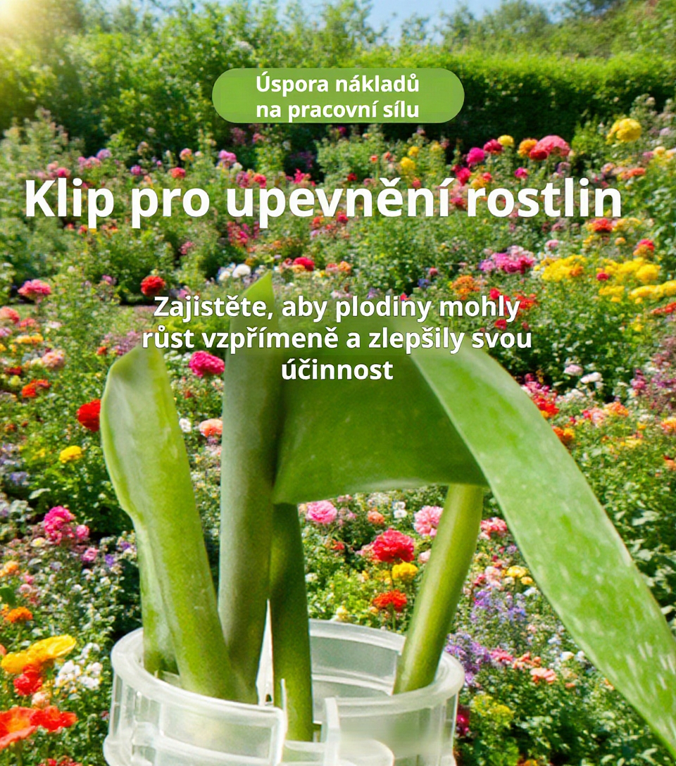 Klipy na upevnění rostlin v zahradě