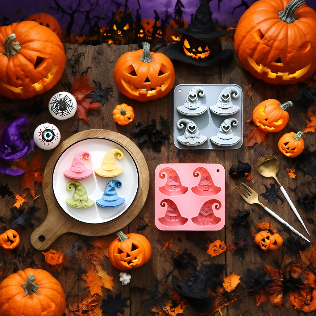 ハロウィンチョコレート型として使った例